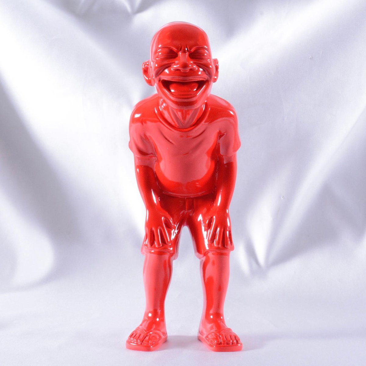 Yue Minjun is a leading figure in the Cynical Realism movement. He is known for paintings and sculptures featuring his own face locked in a maniacal, frozen grin.