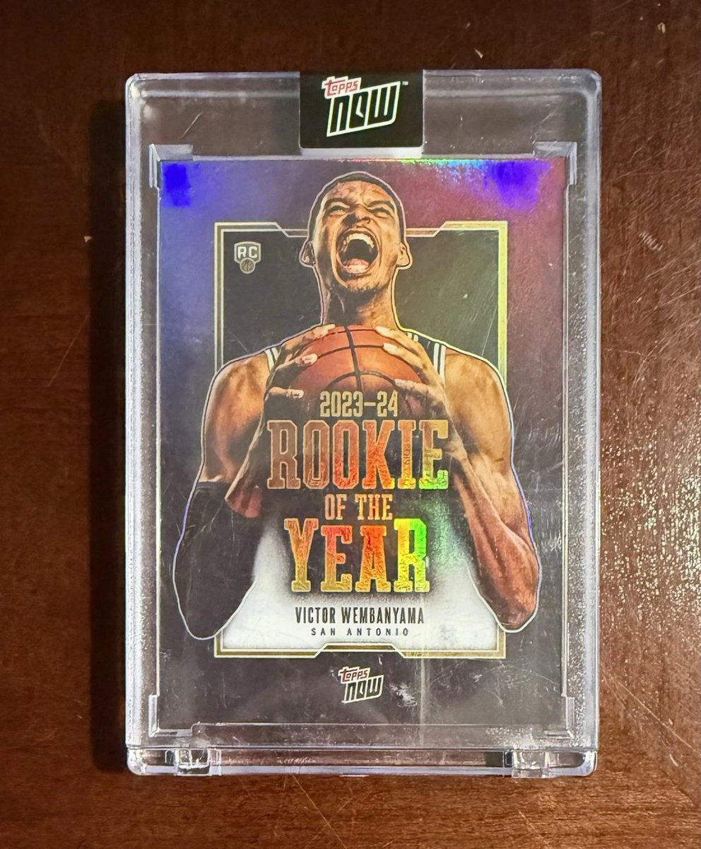 AA_Breaks's tweet photo. Now at auction: Victor Wembanyama Rookie of the Year #VW-6 2023-24 Topps Now SA Spurs NBA RC https://t.co/werpLFJsjV #eBay via @eBay #wemby #victorwembanyama #Spurs #NBA #roy #sports #sportscards #sportscardsforsale https://t.co/m4zY1aq5Jq