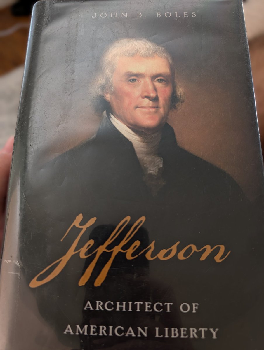 DevThePatriot's tweet image. Wonderful book... 
I love reading and learning about Thomas Jefferson. 
If you haven&apos;t read this book, go to your local library! Or online. 
#Jefferson #ThomasJefferson