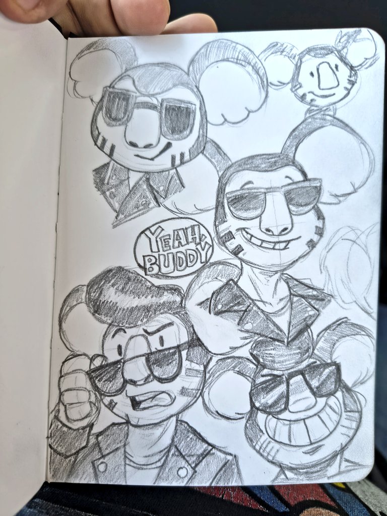 Got stuck in the highway for over an hour but it gave me time to make a pageful of Eugenes.