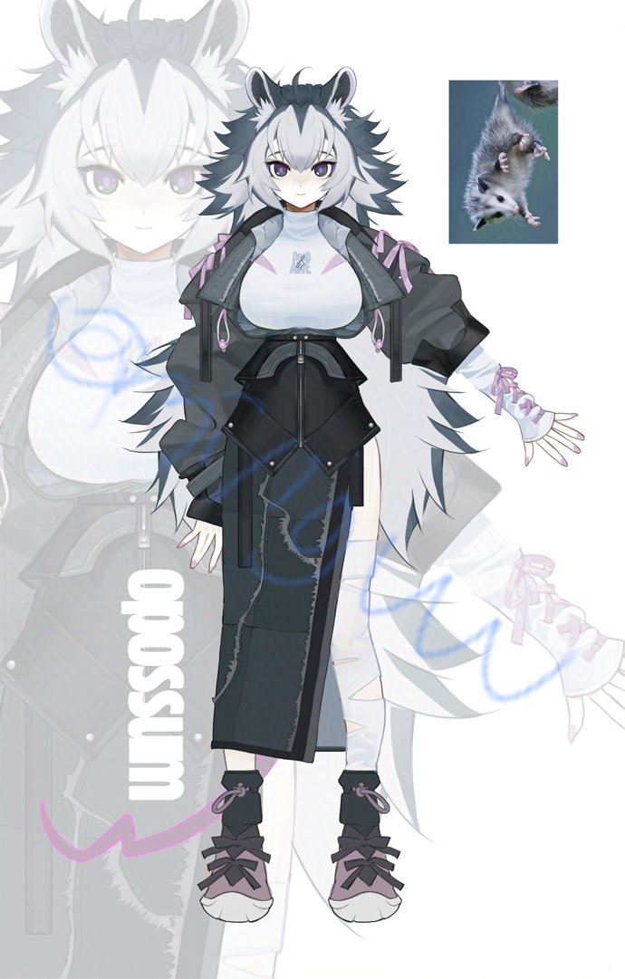 주머니쥐 모티브 #OC 불리해지면 일단 죽은척한다