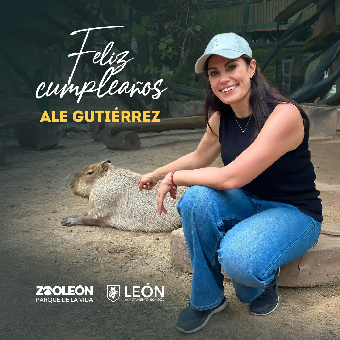 ¡Feliz Cumpleaños, Ale Gutiérrez! 🦁💚
Gracias por tu amor por León y tu compromiso con el Zoológico de León, impulsando un futuro más verde y consciente. 🌱

¡Te deseamos un día increíble, lleno de salud y éxito! 🎉
#ZooLeon #ParqueDeLaVida #SomosGrandes #SomosFuertes #SomosLeon