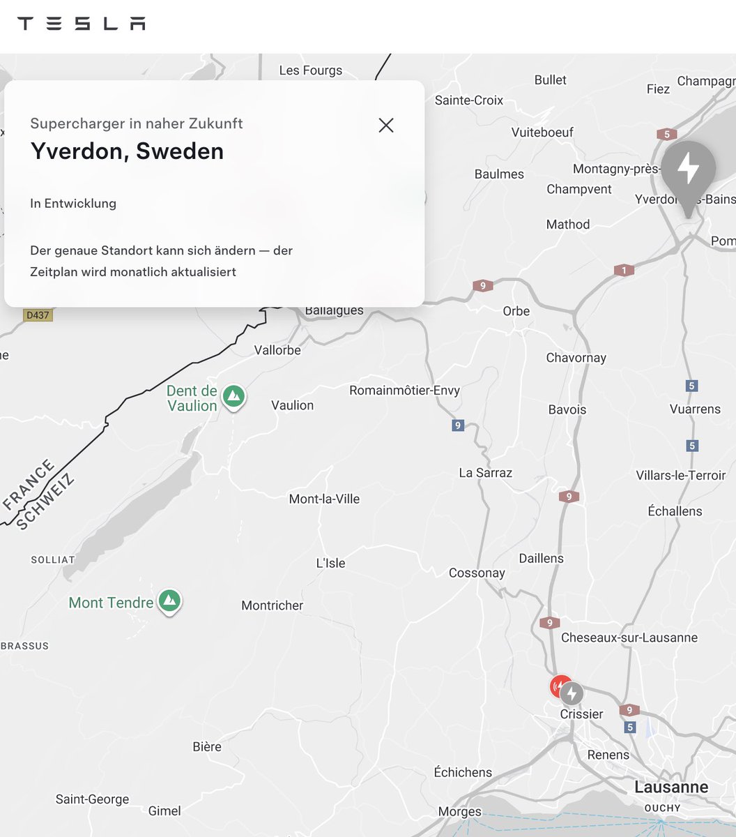 jthomann's tweet photo. @TeslaCharging 🇸🇪 Sweden �� 🇨🇭Switzerland. You may want to fix this. Thanks for the great work! ⚡️⚡️⚡️ https://t.co/JPIFqExfX6