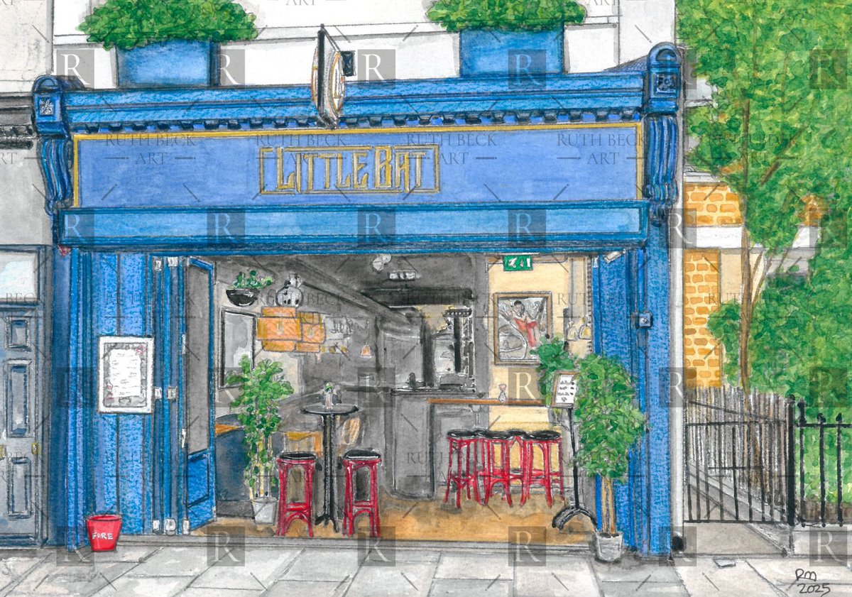ruthbeckart's tweet image. My watercolour painting of The Little Bat Bar in Islington N1

A lovely venue for parties and evenings out.

Prints are available on my website RuthBeckArt 

Link in comments below ⬇️ 

#Art #Islington ❤️