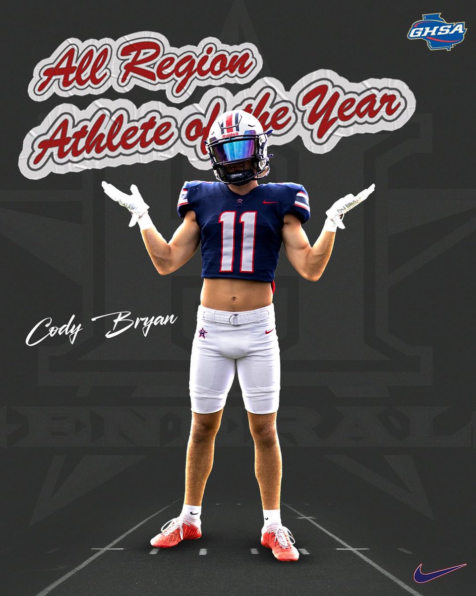 Congratulations <a href="/codybryan_11/">Cody Bryan</a> for being selected as Region 7 AAA Athlete of the Year! 👏🏼 #TajTalent #GoGenerals <a href="/RecruitHHS/">Heritage Generals FB Recruiting</a>