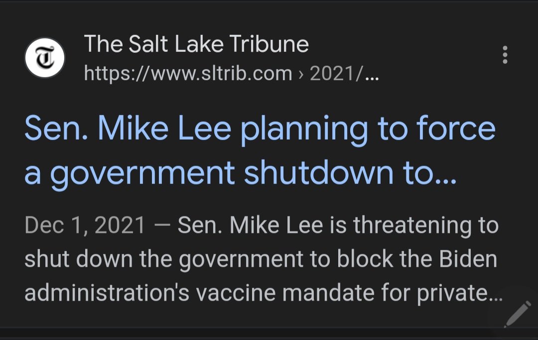 Mike Lee is so full of crap.  He's wanted to shut down the government over Obamacare since 2013, but he's never offered a single solution to help Utahns.  Comrade Lee hates the government, but loves his government paid Healthcare and government paycheck.  #phony #utpol