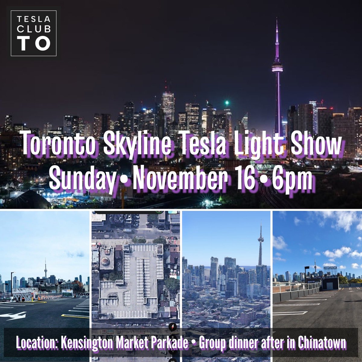 TeslaClubTO's tweet image. Toronto’s skyline will be lit up like no other time. Registration here: forms.gle/yjUJ2PstdqYLtS…