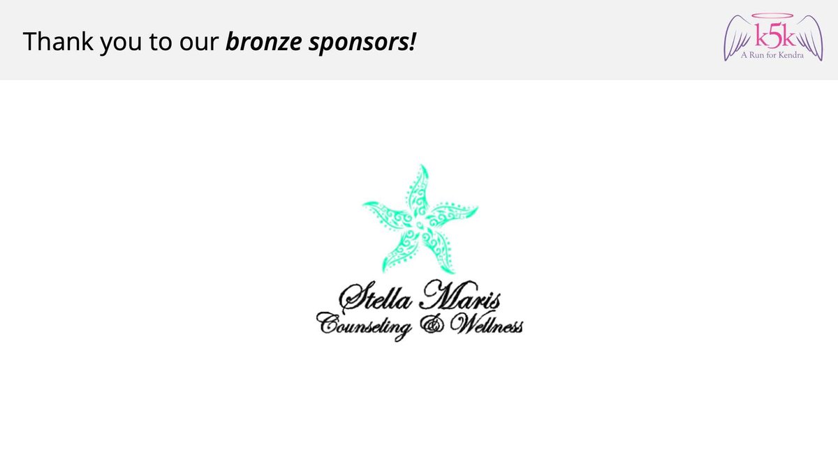 k5k_run's tweet photo. Thank you to this week’s sponsors for the 2025 k5k: A Run for Kendra! 

Our event would not be possible without the support of our amazing sponsors. If you are interested in becoming a sponsor, visit the Sponsor tab on our website. https://t.co/4TrWOykQli