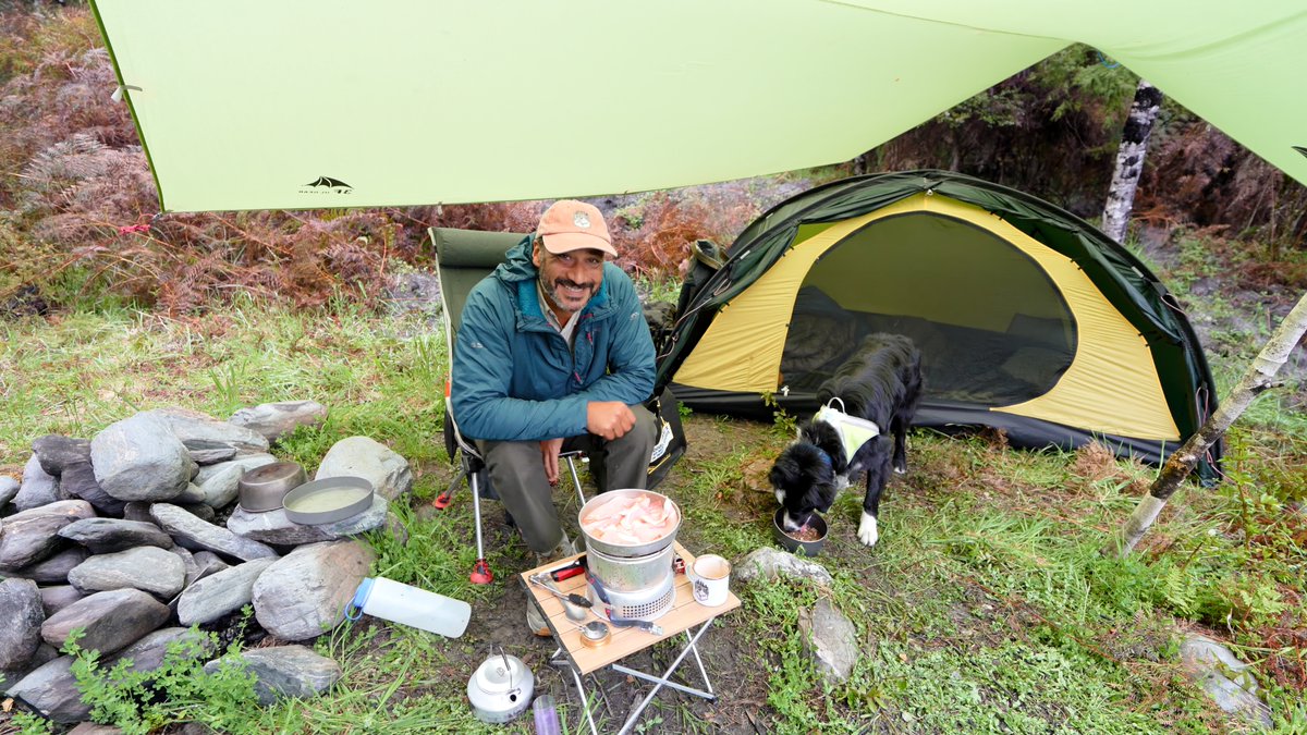 New Video Up Now!  Old school camping in the rain with Bernie by the stream.  ❤️AB