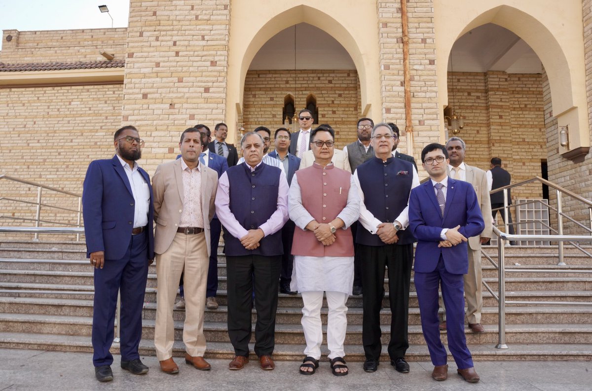 KirenRijiju's tweet image. Stepped into the sacred Masjid Abd Allah ibn al-Abbas in Taif, KSA, a landmark of faith, scholarship &amp;amp; history, often visited by Umrah pilgrims including from India.

Named after Abdullah ibn Abbas, cousin of Prophet Muhammad &amp;amp; a revered Islamic scholar laid to rest here, the…