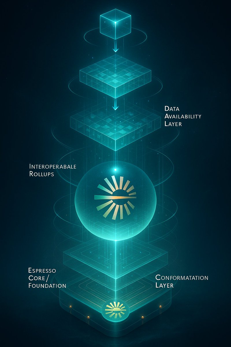 cvtallthm's tweet image. Layers of trust. ⚙️
From core consensus to cross-chain rollups — Espresso builds the modular foundation that powers Web3 scalability, transparency, and speed.
Which layer will your project connect to next? 🌐
@EspressoSys  @espressoFNDN  #EspressoNetwork #Web3Infrastructure…