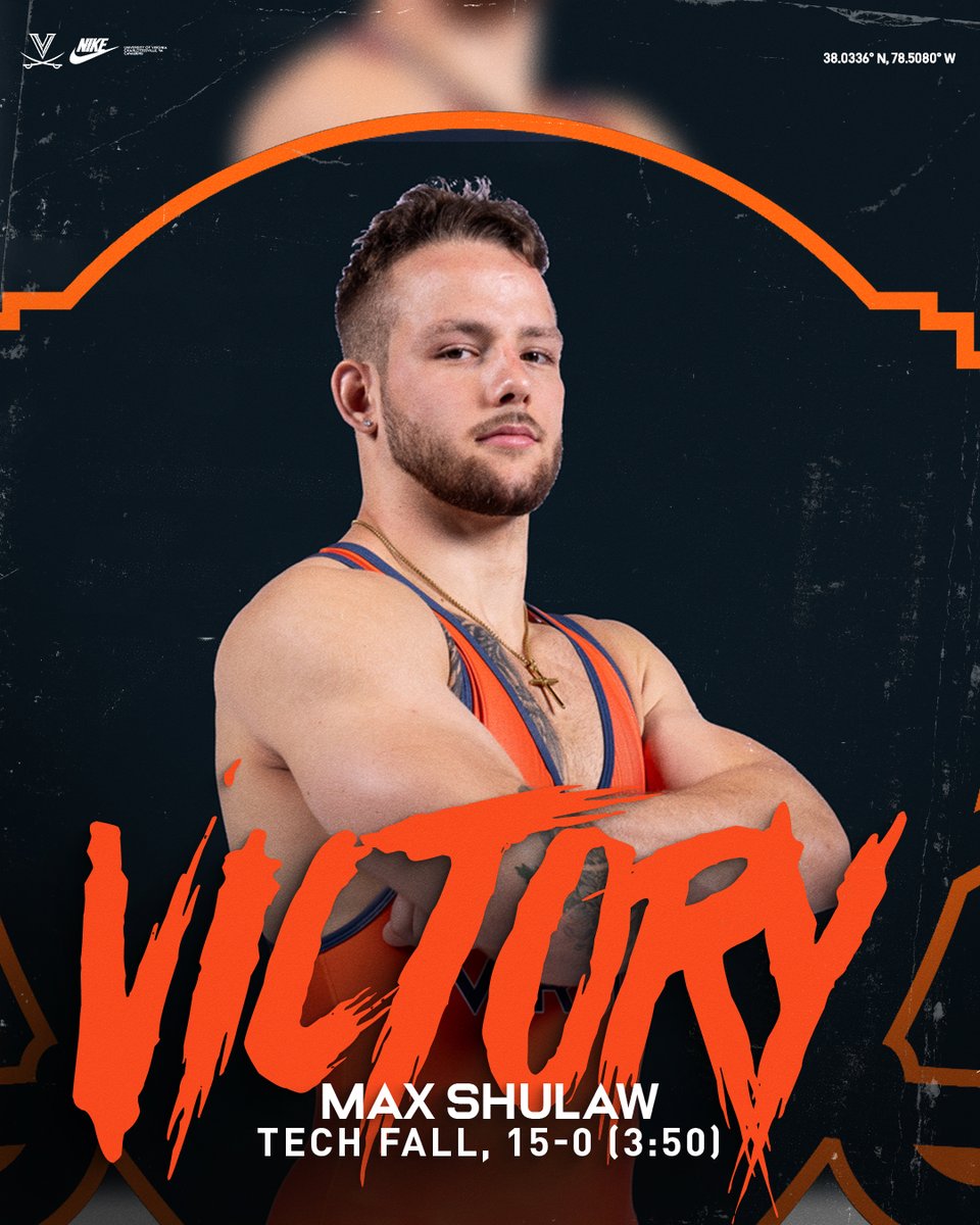UVAWrestling's tweet photo. 197 | Max Shulaw with the tech fall of Kaleb Wright!

#GoHoos | #TheVirginiaWay https://t.co/bKYVTfQFkz