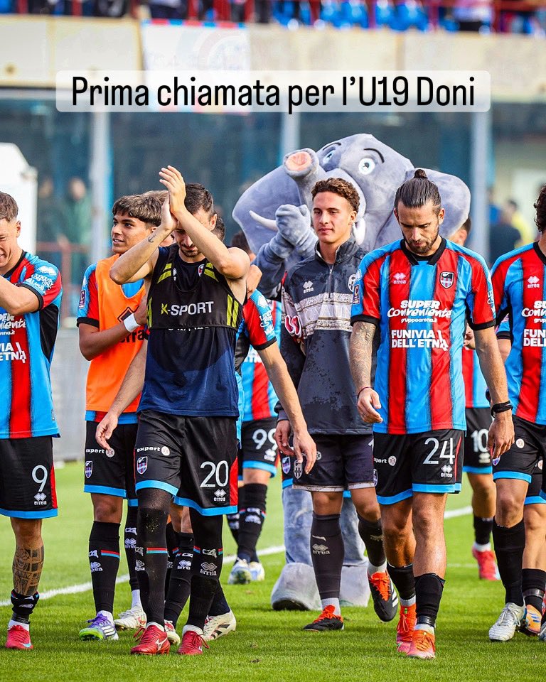 23 named. Doni (U19) gets the nod. Ierardi suspended; Aloi, Chilafi, Martic, Raimo ruled out. Catania v Team Altamura — Sun 14:30 CET, Massimino. Up the Rossazzurri. #CataniaFC #CalcioCataniaCom