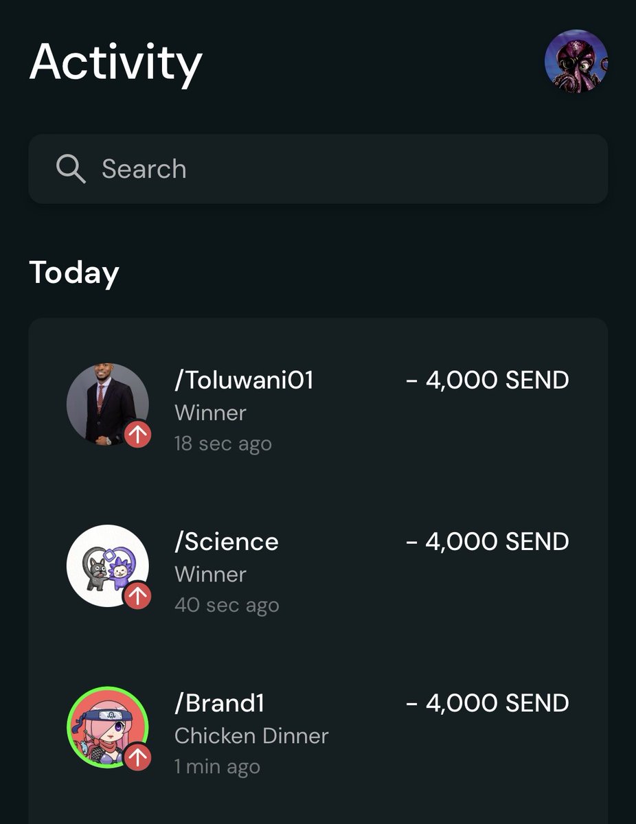 2nd Monthly $Send Giveaway

10% of my November <a href="/Send/">Send</a> rewards. Three winners will be chosen on Senday Dec 7th.

1. Follow, like, and quote
2. Create a wallet and get verified with this link send.app/?referral=Dire
3. Reply with your Send tag

Congrats to the October winners!