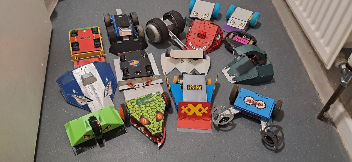 After 7 months of battles put on at <a href="/HackrBattleBots/">Hacker BattleBots</a> its finally time to put all our 450g bots into storage until next year only 4 will be going to the hackerbattlebots championships in December has always keep
supporting hackerbattlebots they are keep the sport alive over here