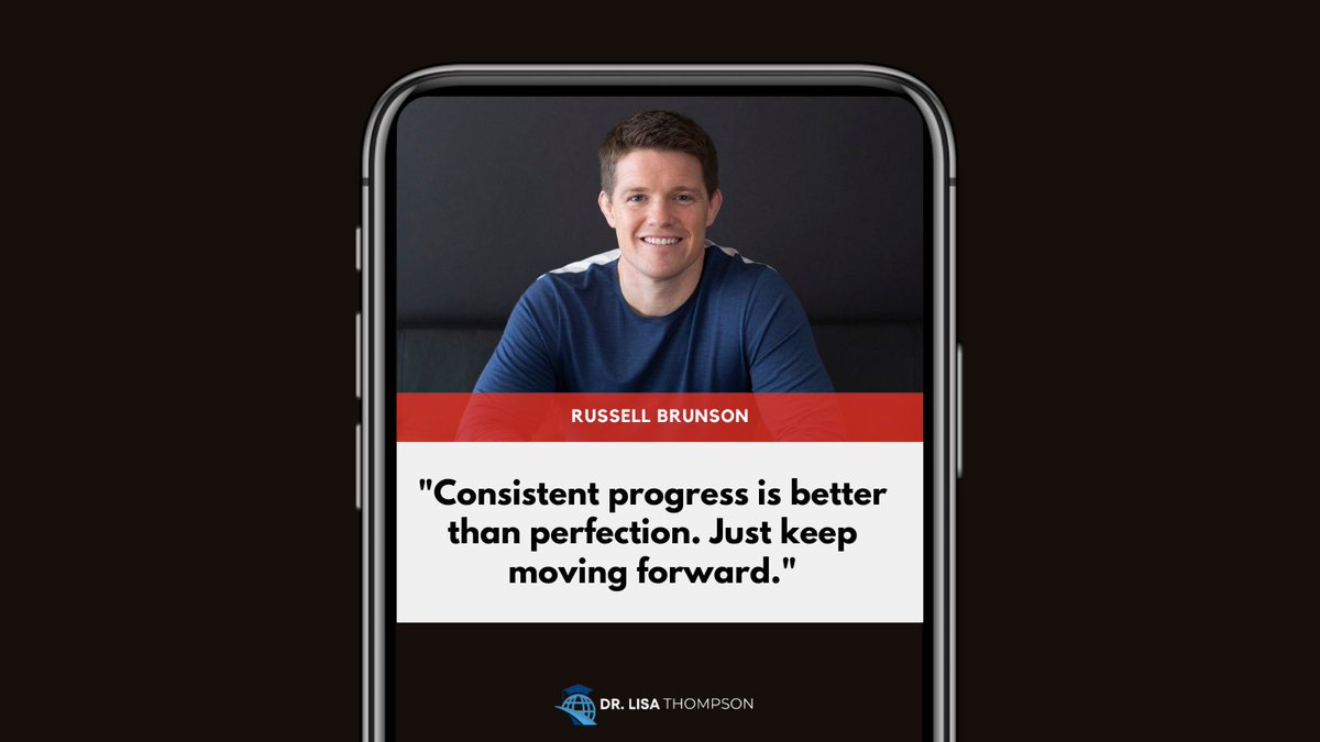 DrLisaThompson's tweet image. Making progress is better than waiting for perfection. Make progress today. ? #ProgressNotPerfection #Success