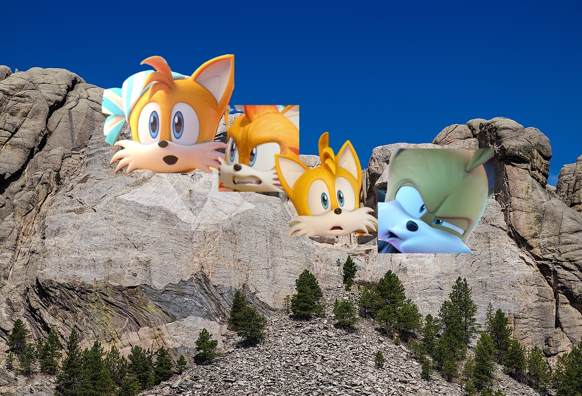 TailsFantoo's tweet photo. Me and the foxes got stuck in Mount Rushmore... not sure if we’re legends or just really bad at time travel. https://t.co/lCj0YTiEKV