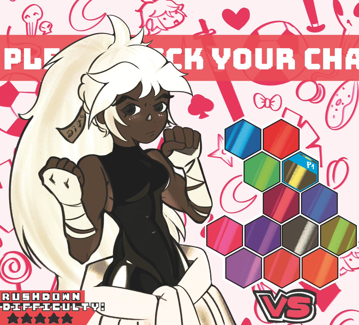 abdrwos0005's tweet photo. fanart from an itchio game Sakura X Clash I started 2 years ago- https://t.co/n6NPK5WalY