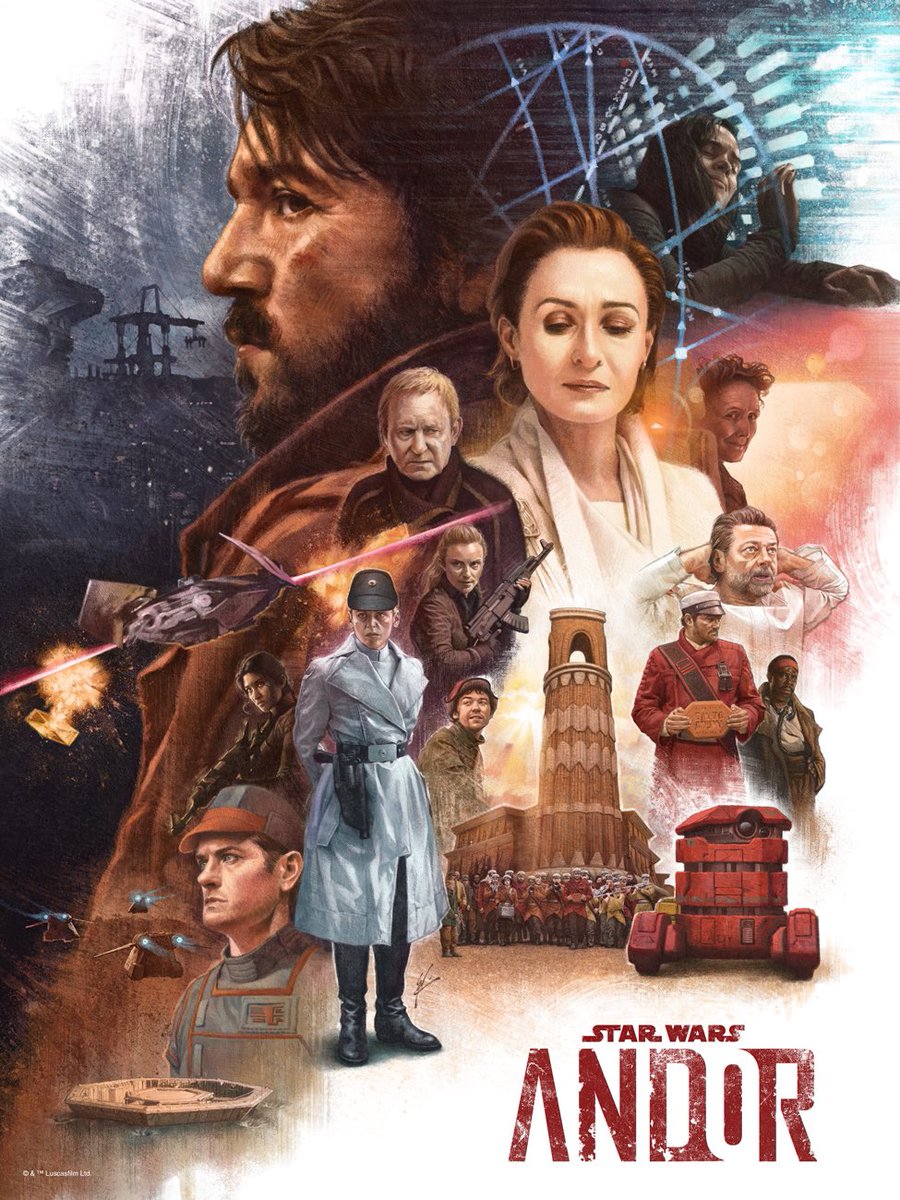 Amazing officially licensed poster art for ANDOR by <a href="/WolfgangLeBlanc/">Wolfg∆ng 🩸 Freelance Illustrator</a>

Pre-order now via <a href="/collectsideshow/">Sideshow Collectibles</a>  at sideshow.com/collectibles/s…