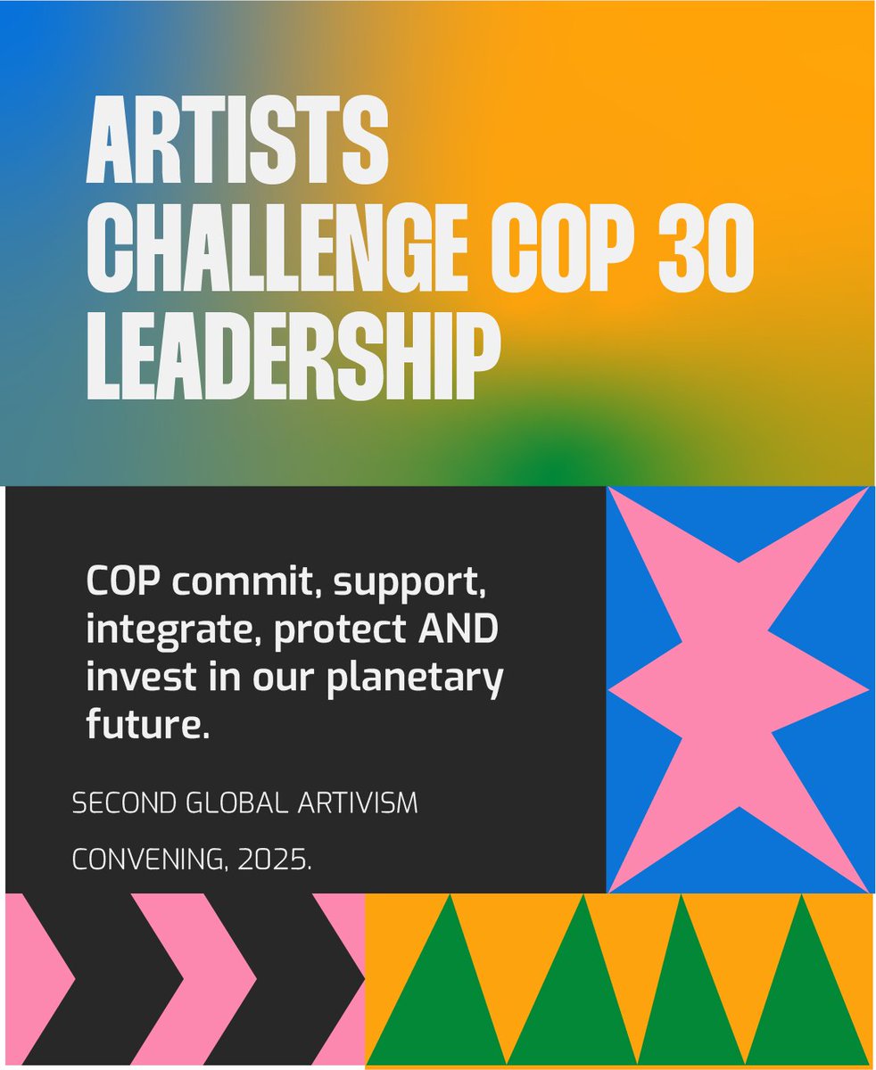 kuminaidoo's tweet photo. 🌍✨ From Tshwane to Salvador, artists and activists are uniting for climate justice!

Over 1,000 changemakers gathered in Salvador, Bahia for the Second Global Artivism Convening — linking art, culture, and climate ahead of #COP30.

“Let COP30 mark the turning point — from betrayal to bravery, from extraction to regeneration.” — Kumi Naidoo

The message is clear: the age of fossil fuels must end.

Read the full declaration ➡️ https://t.co/g5Q7WRQo9c

@AFP  @APNews @thomsonreuters 

#GlobalArtivism #ArtForClimateJustice #COP30 #FossilFuelTreaty