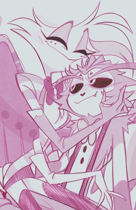 Same artist Same character 

almost 6 years apart #HazbinHotel