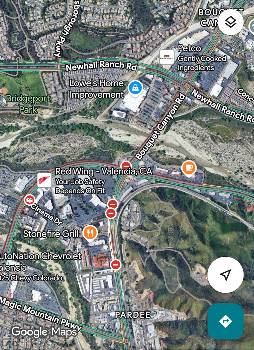Bouquet Canyon Rd has been shut down from Magic Mountain Parkway to Soledad Canyon Rd.There is heavy traffic on Soledad Canyon Rd &amp; Bouquet Canyon Rd so take alternate routes.Road is set to open at 4PM today
