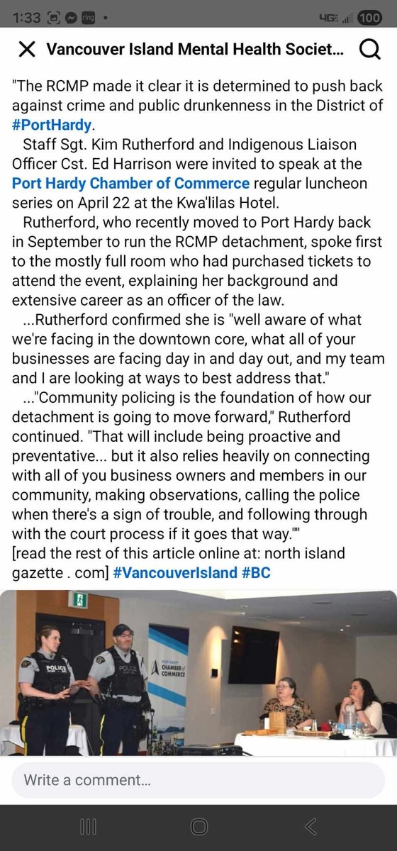 It appears that the female PLT that was attempting to provoke me ahead of the mass. Slaughter is a staff sergeant. 

RCMP senior NCOs are really setting a good example here!