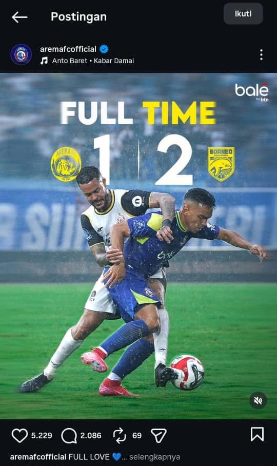 Saya engga ngerti maksud dari admin arema itu apa
Tapi jujur ini udah fatal banget bisa2 nya official resmi masang logo aja salah
Persija sama Borneo kan jauh bgt beda bentuk logonya
Tolol emang