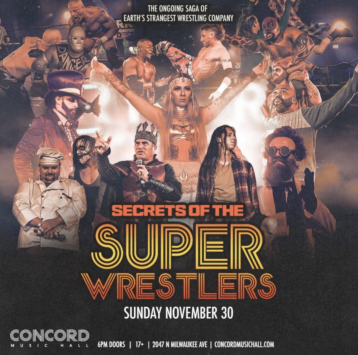 StevenFlowe100's tweet image. @superwrestlers1 returns to @ConcordHall Chicago IL Sunday November 30th for Secrets Of The Super Wrestlers 🤘🏻🤘🏻
Tickets available on concordmusichall.com/calendar/super… 
#stevenflowe #superwrestlers #concordmusichall #chicago #noticketmaster 🎸💯