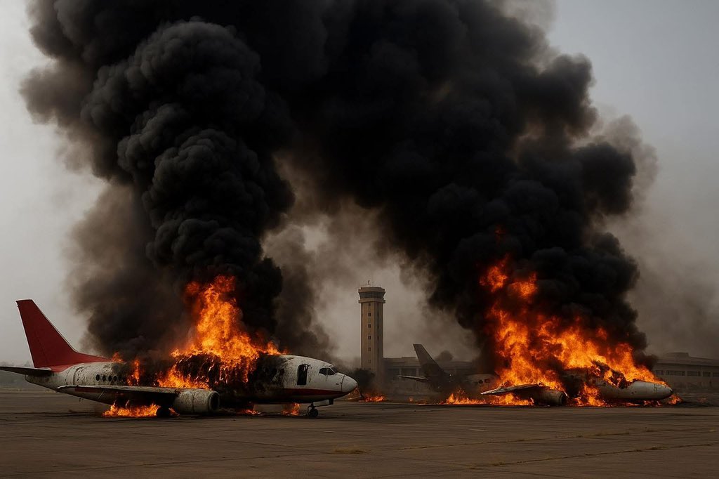 الله اكبر الله أكبر ولله الحمد 🔥ضربات جوية صاعقة تشق سماء نيالا.. وتُحول معاقل المليشيا في المطار وتخوم المطار إلى جحيم! 
#بل_بس