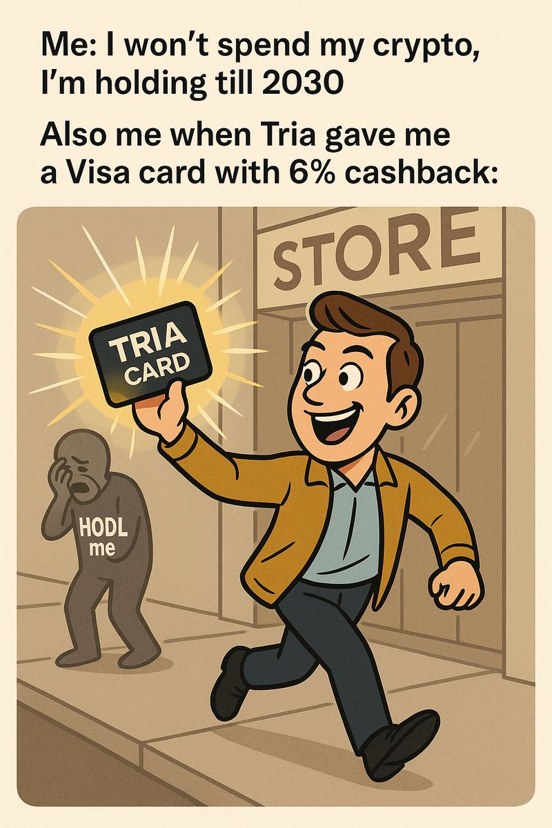 <a href="/useTria/">Tria</a> 6% Cashback is something you can't look away. 😁 

Lol 😂