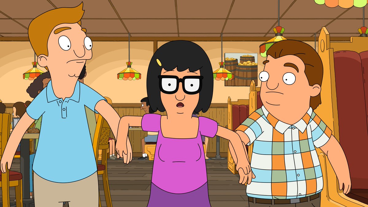 BobsBurgersFOX's tweet photo. Tina’s trying to dance her way into Jimmy Jr.’s heart while Bob’s dealing with a rat-ical situation in the alley. 

New episode of #BobsBurgers TONIGHT at 9:30/8:30c on FOX, next day on Hulu! https://t.co/KmFPcoZsbs
