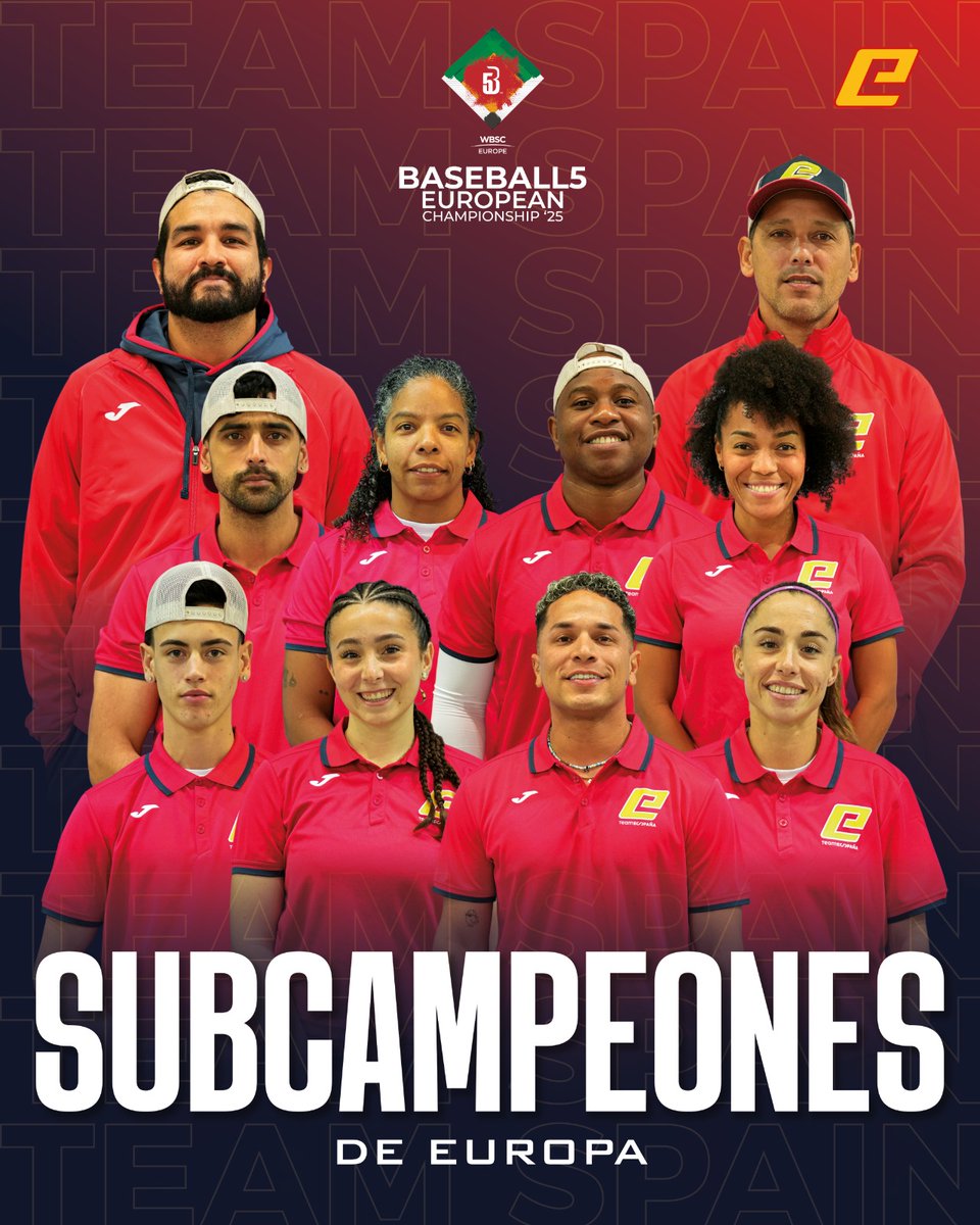SUBCAMPEONES 🥈🖐🏼

España hace historia en Baseball5 consiguiendo la medalla de plata en el Europeo Absoluto, plaza que da acceso directo al Mundial de 2026 👏🏼🇪🇸

Con tan solo una derrota, en la final ante Francia, cerramos una segunda participación estelar en este evento 🔥👊🏼