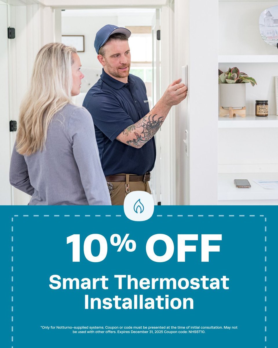 NotturnoHome's tweet image. See how you can save this season with these amazing new deals. Check out our website at notturnohome.com/coupons/ to see all of our current available offers.

508-306-8625

#CompleteHomeComfortCompany #NotturnoHomeServices #AC #HomeMaintenance #HVAC #TeamNotturno #NotturnoQuality