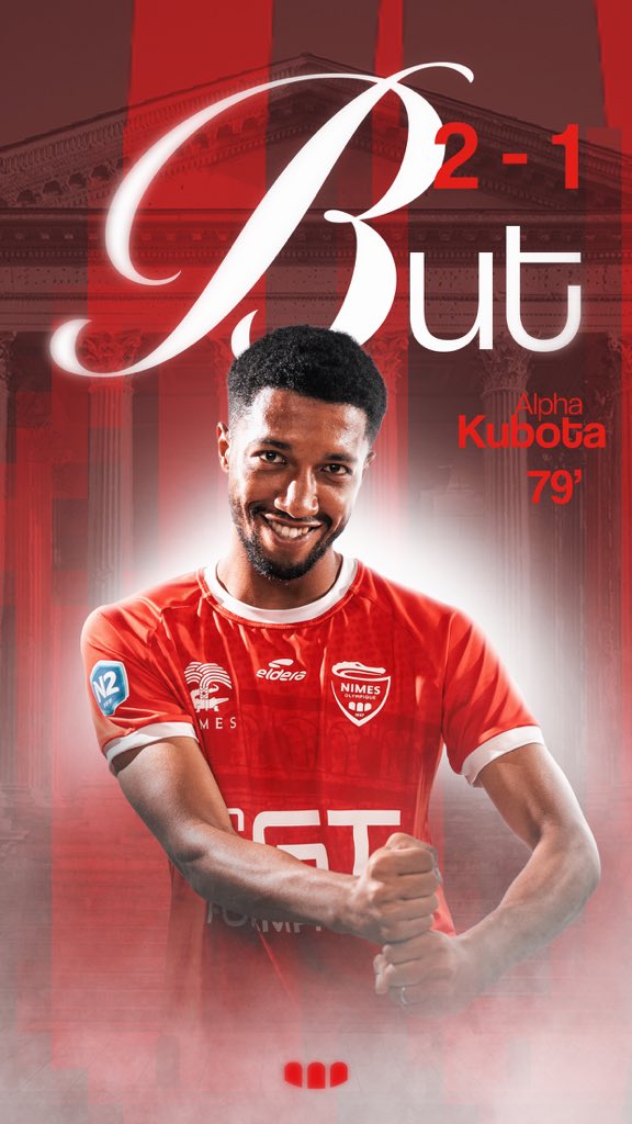 nimesolympique's tweet photo. 79’ 🔥 Quel festival de Caoki sur le côté gauche !
Il efface son défenseur et centre parfaitement pour Kubota, qui conclut d’un plat du pied imparable !

Les Crocos prennent l’avantage 🔴⚪️

#NOFCR https://t.co/cPa2LwIR71