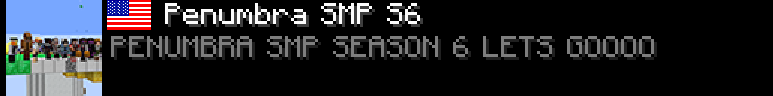 TickleCashh's tweet photo. I JOINED PENUMBRA SMP! https://t.co/qUH5p2TQVg