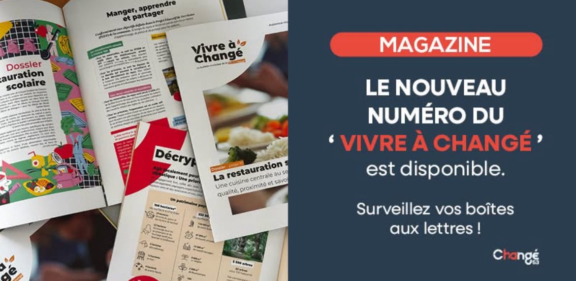 Le nouveau numéro du Vivre à Changé <a href="/change53/">Ville de Changé</a> Automne-Hiver 2025 est sorti ! 

​Découvrez le :
👉 calameo.com/read/000355625…