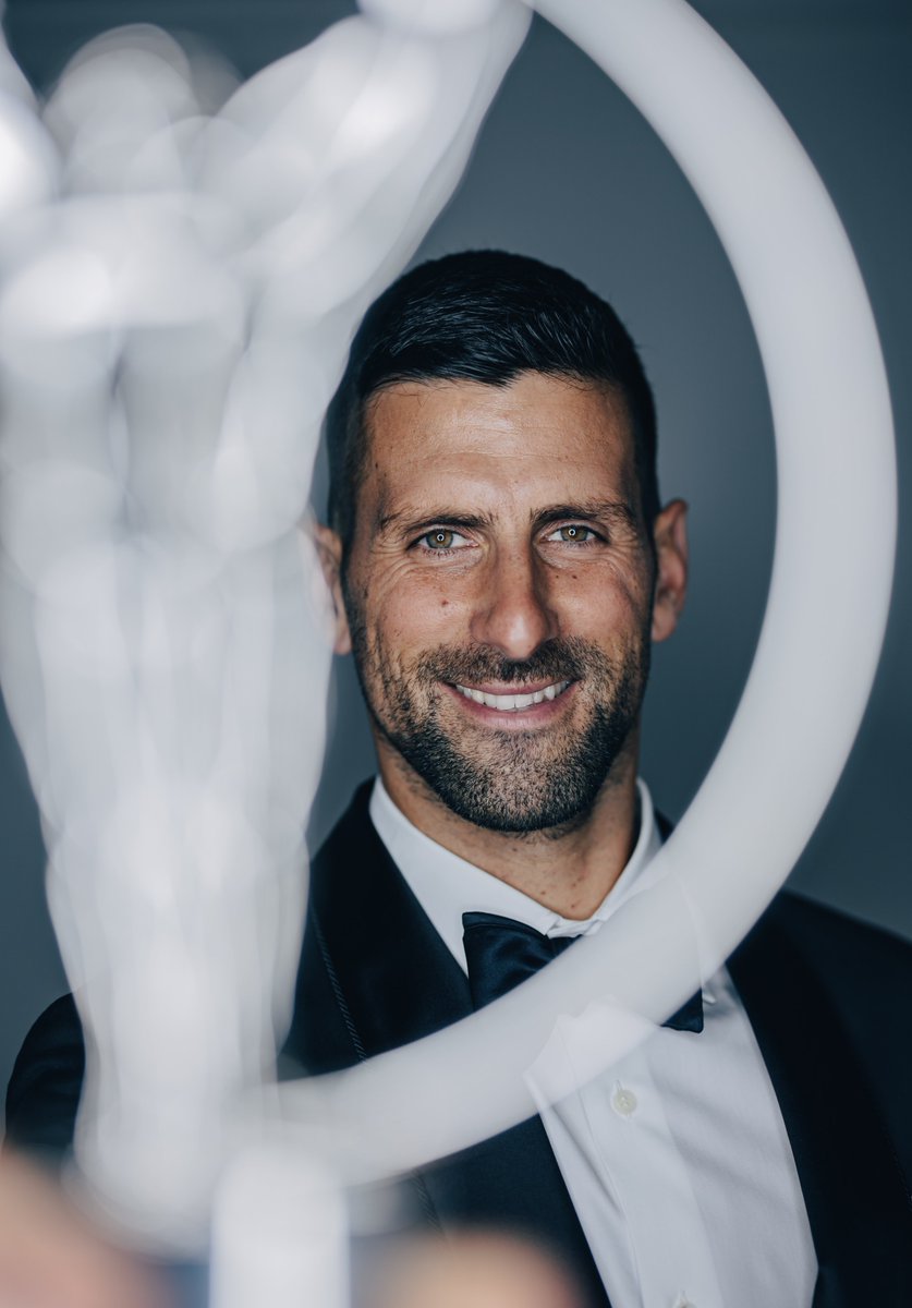 LaureusSport's tweet photo. Five-time Laureus World Sportsman of the Year Novak Djokovic has won his 101st tour-level title💪 

Incredible ✨ https://t.co/7yHlqBS6tB