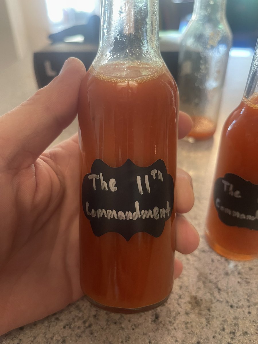 I haven’t even made this sauce for more than an hour and already have someone wanting to buy a bottle. That’s how you know my shit is good 🌶️🌶️🔥🔥