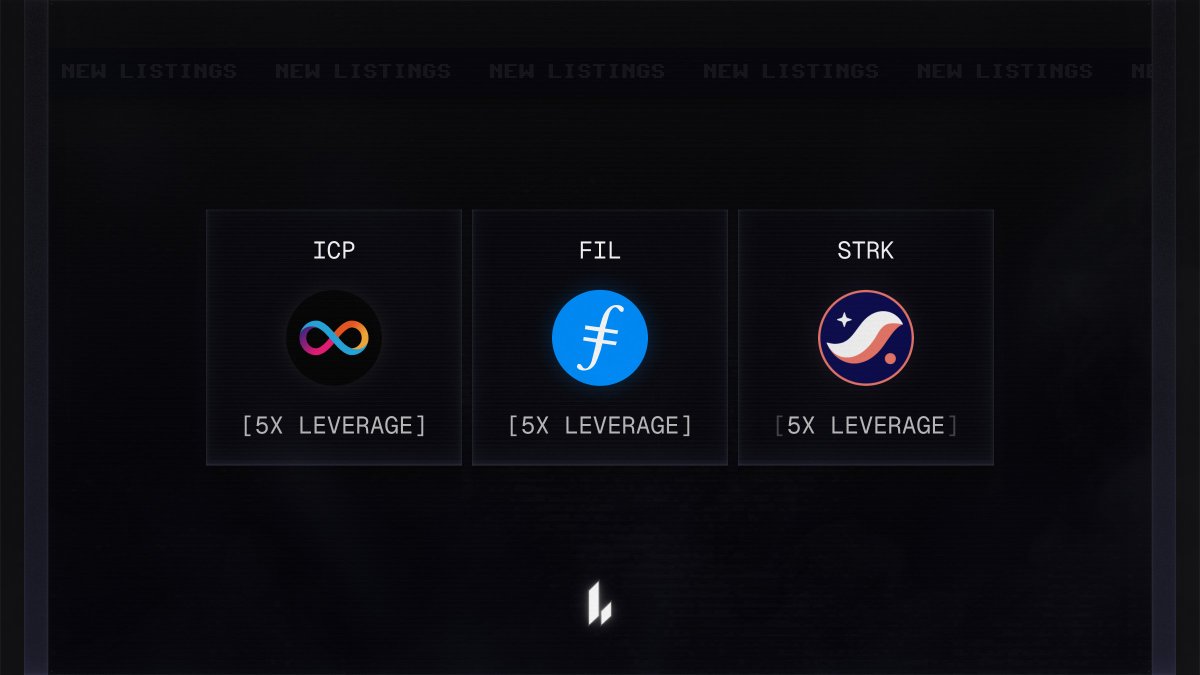 Lighter_xyz's tweet image. New Listings!

You can now trade $ICP, $FIL, and $STRK with up to 5x leverage.