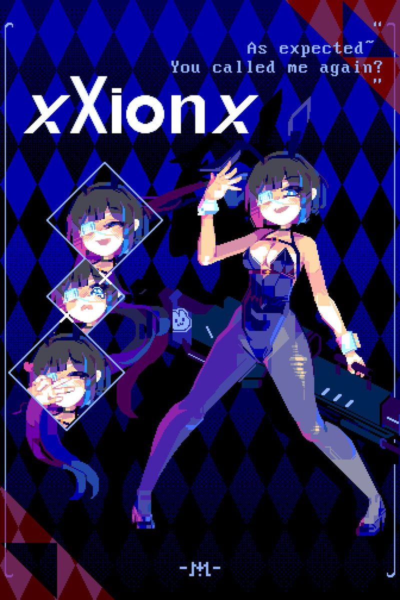 Black bunny Xion! #トリッカル #Trickcal #pixelart