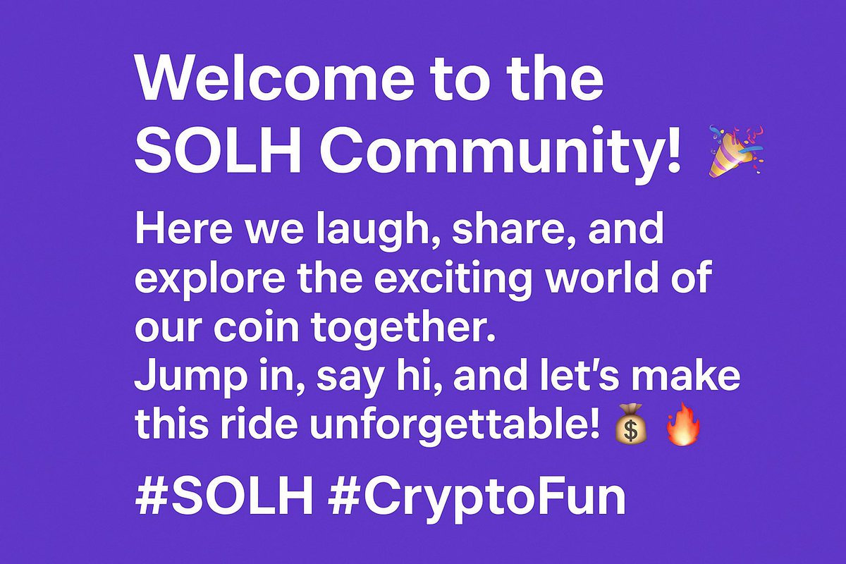 Top7634899's tweet photo. “Who’s ready to join the wild SOLH ride? 🚀💸 Let’s laugh, play, and explore the future of our coin together! #SOLH #CryptoFun” https://t.co/4VHaRKM9UU