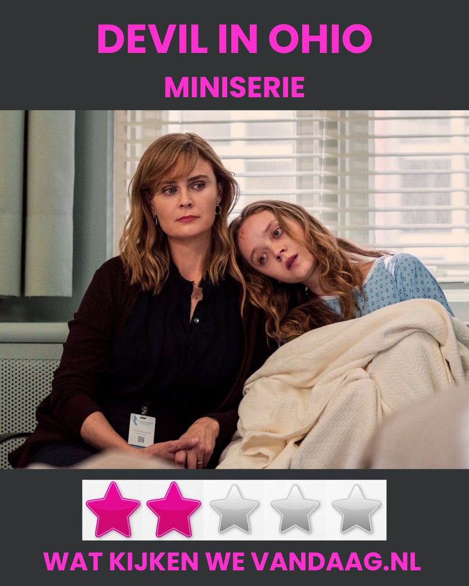 KijkenWe's tweet image. Ik keek naar de miniserie Devil In Ohio op #Netflix. Op zich interessant verhaal over een meisje dat ontsnapt uit een sekte, maar het einde en het acteerwerk viel me tegen.

#devilinohio #serie #recensie #kijktip #thriller #watkijkenwevandaag