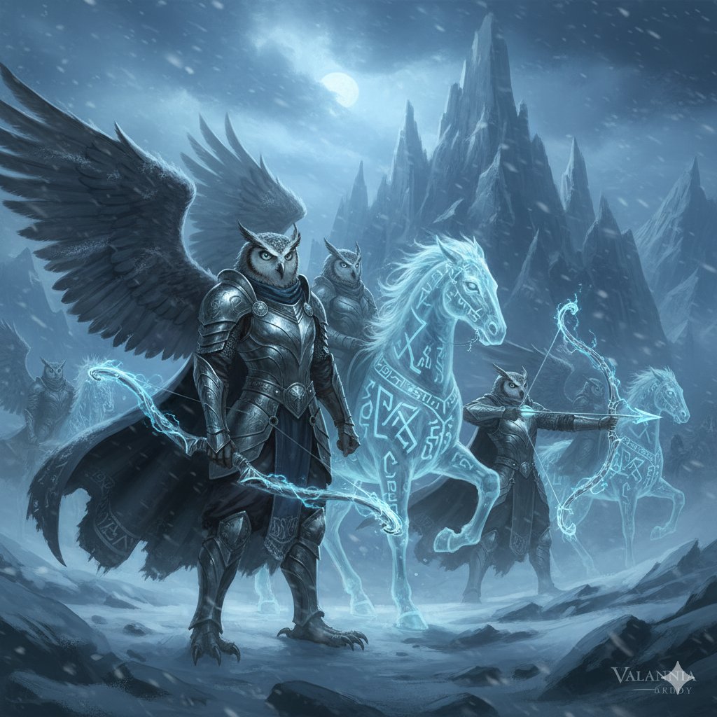 Gatsby_Onchain's tweet image. The Eight Races Of Valannia 

Part 3 

The Altari 

The next race I went to study inside @ValanniaGame were the Altari… and oh my God, these ones are BEAUTIFUL and terrifying at the same time.

Picture an evolved lineage of hunting owls… but risen into fully intelligent,…