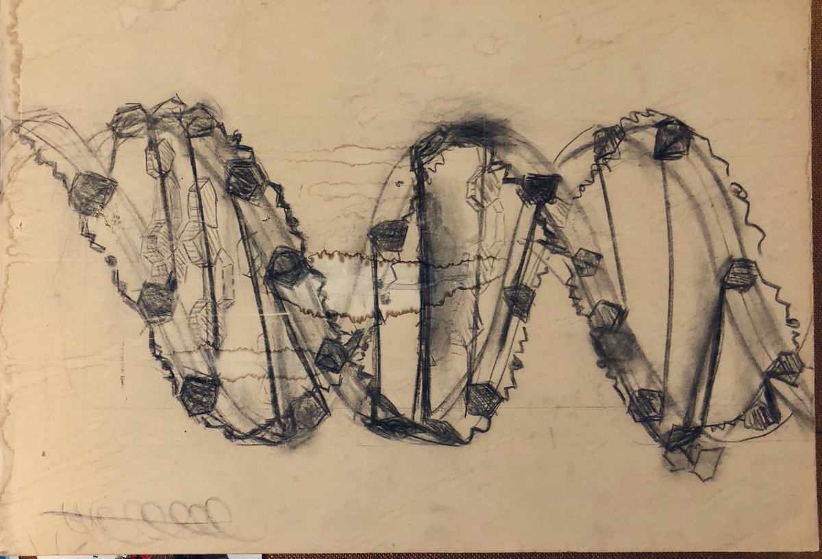 I have so many stories about James D. Watson that I will one day share, some heartwarming, some shocking, and some extremely funny. So sad to hear of Jim’s passing. Our thoughts are with Liz, who married Jim in 1968. Here’s a drawing from his office that I love