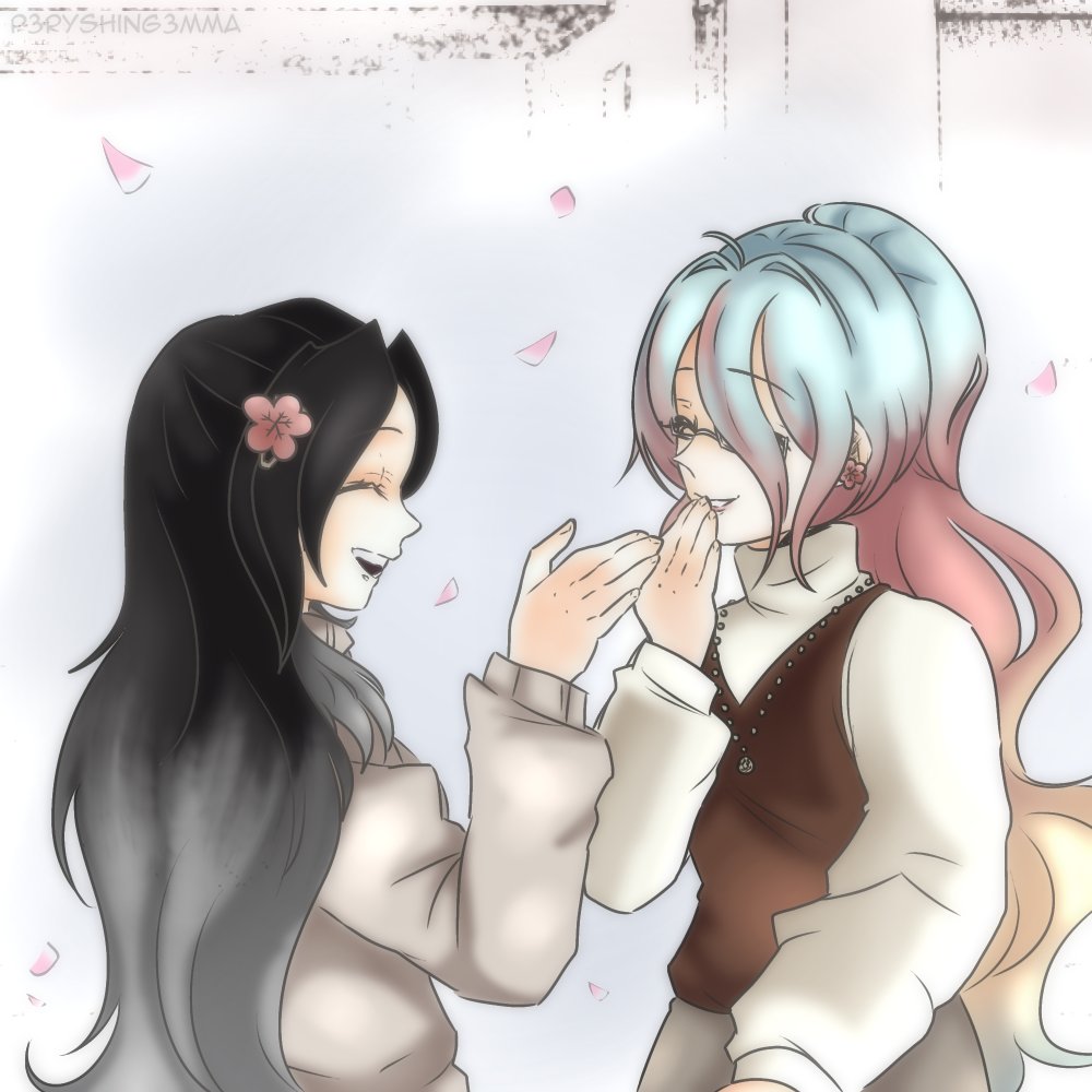 Shiho &amp; Umiko reincarnation! (umiko by: gabi) #art #oc #DemonSlayer #kny