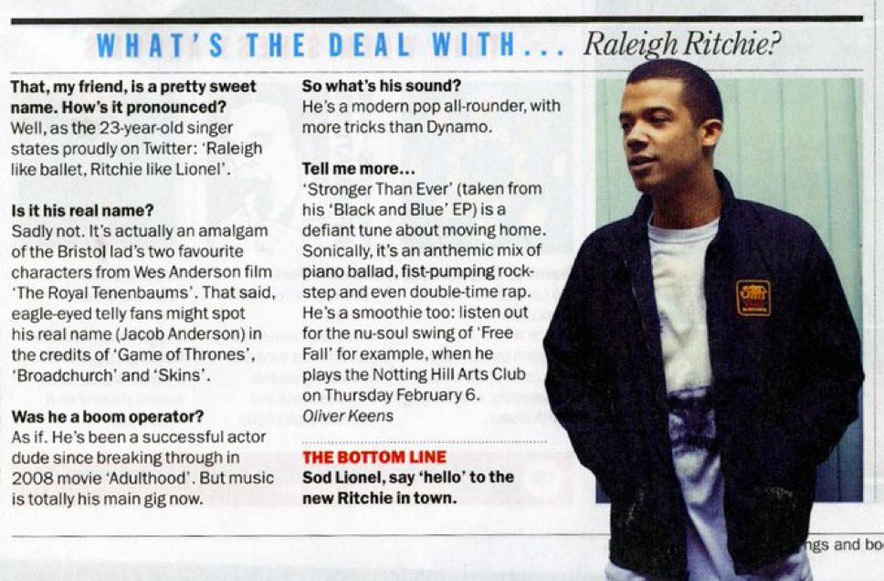 dailyraleighr's tweet image. What’s the deal with Raleigh Ritchie?