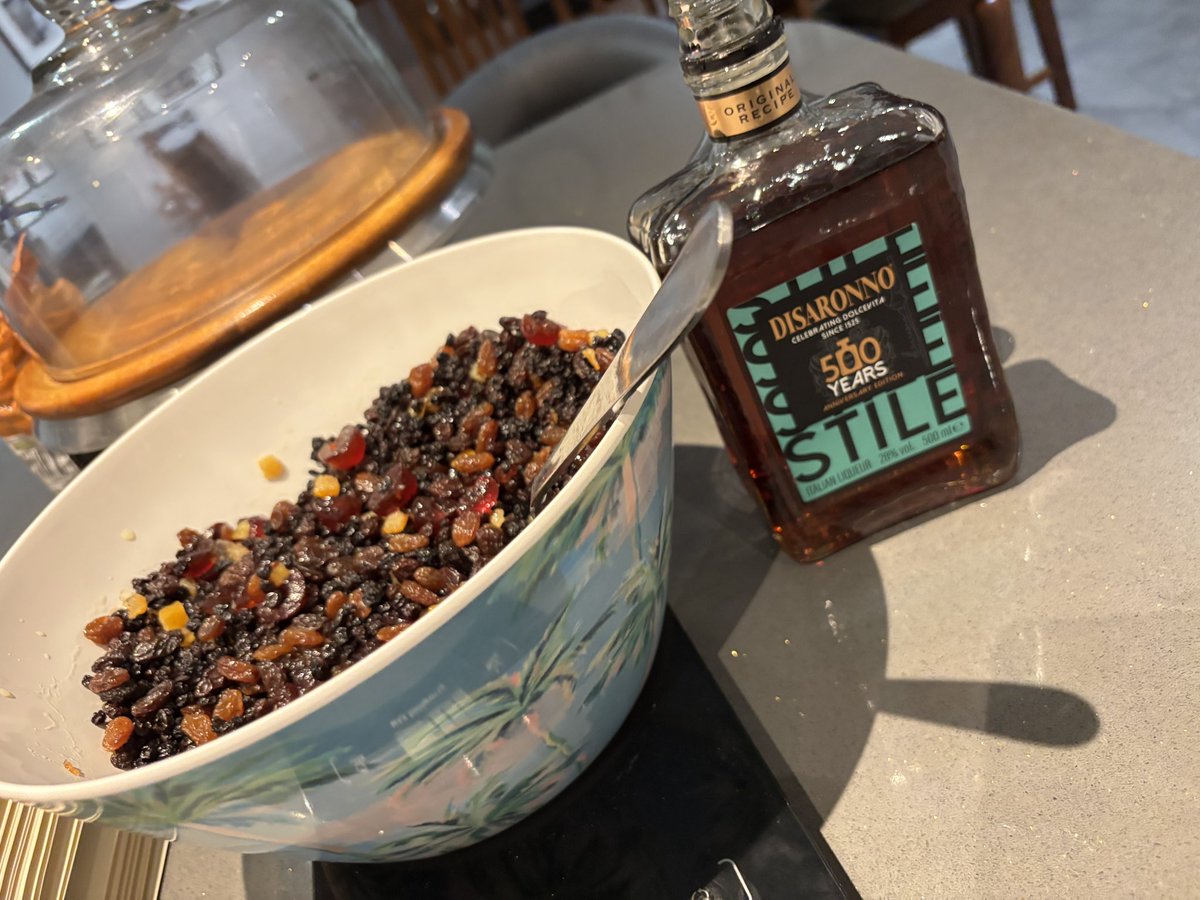 Dipping my toe into #Christmas fruit soaking for the cake 😋 🎄 Christmas 🎅
