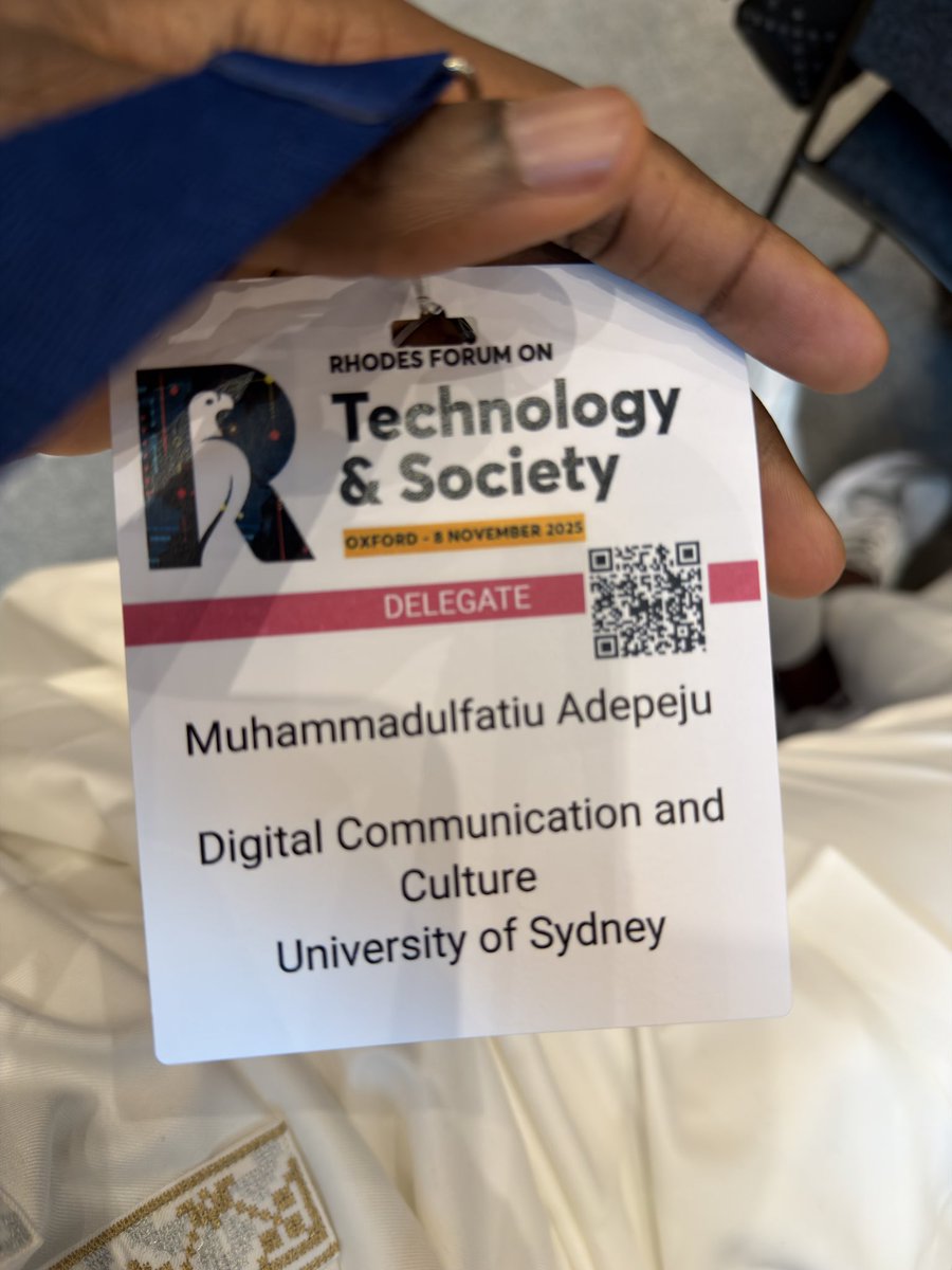 humanetechie's tweet photo. I became interested in attending the Rhodes Forum on Technology &amp; Society in 2023, then living in Nigeria, and eyeing a place at Oxford. For two years, the opportunity eluded me. Today, I finally got to chance to participate, flying 26 hours and 50 minutes from my base in Sydney. https://t.co/YjZDFXAGOa