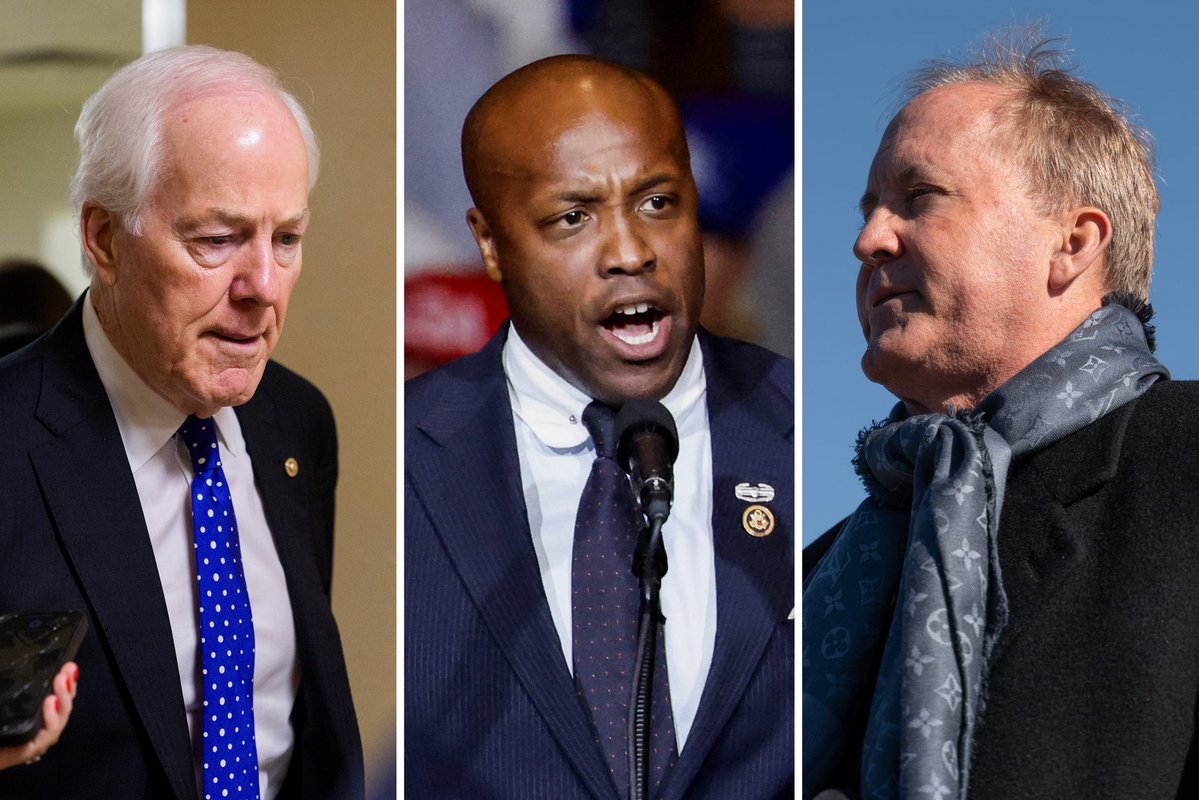 Stratus Intelligence poll | 11/4-11/6 LV

Texas Senate Republican primary 
Ken Paxton 34%
John Cornyn 27%
Wesley Hunt 26%
—
(H2H)
Ken Paxton 46%
John Cornyn 38%

(Pollster associated with pro-Wesley Hunt group)